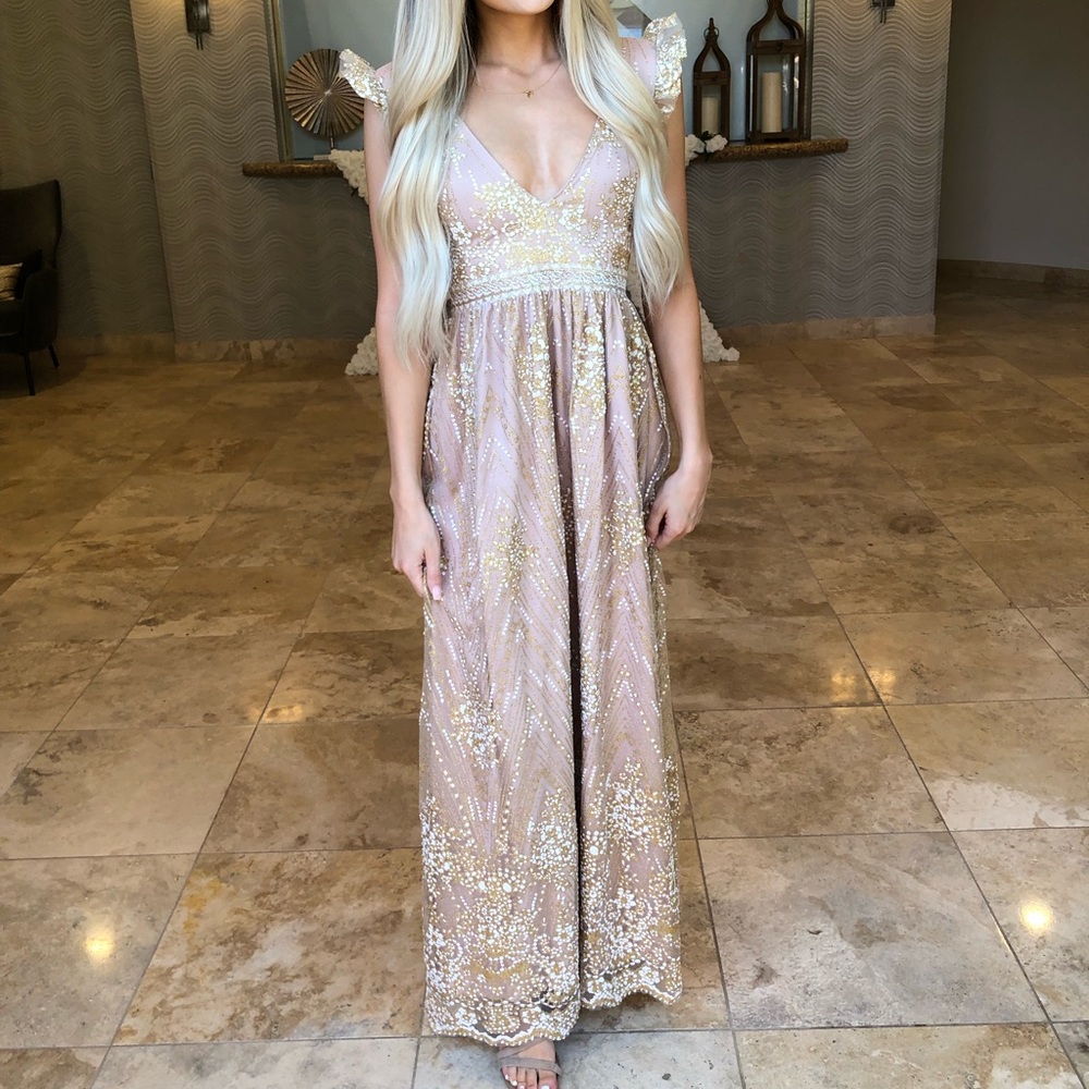 Hello molly glitter detail maxi